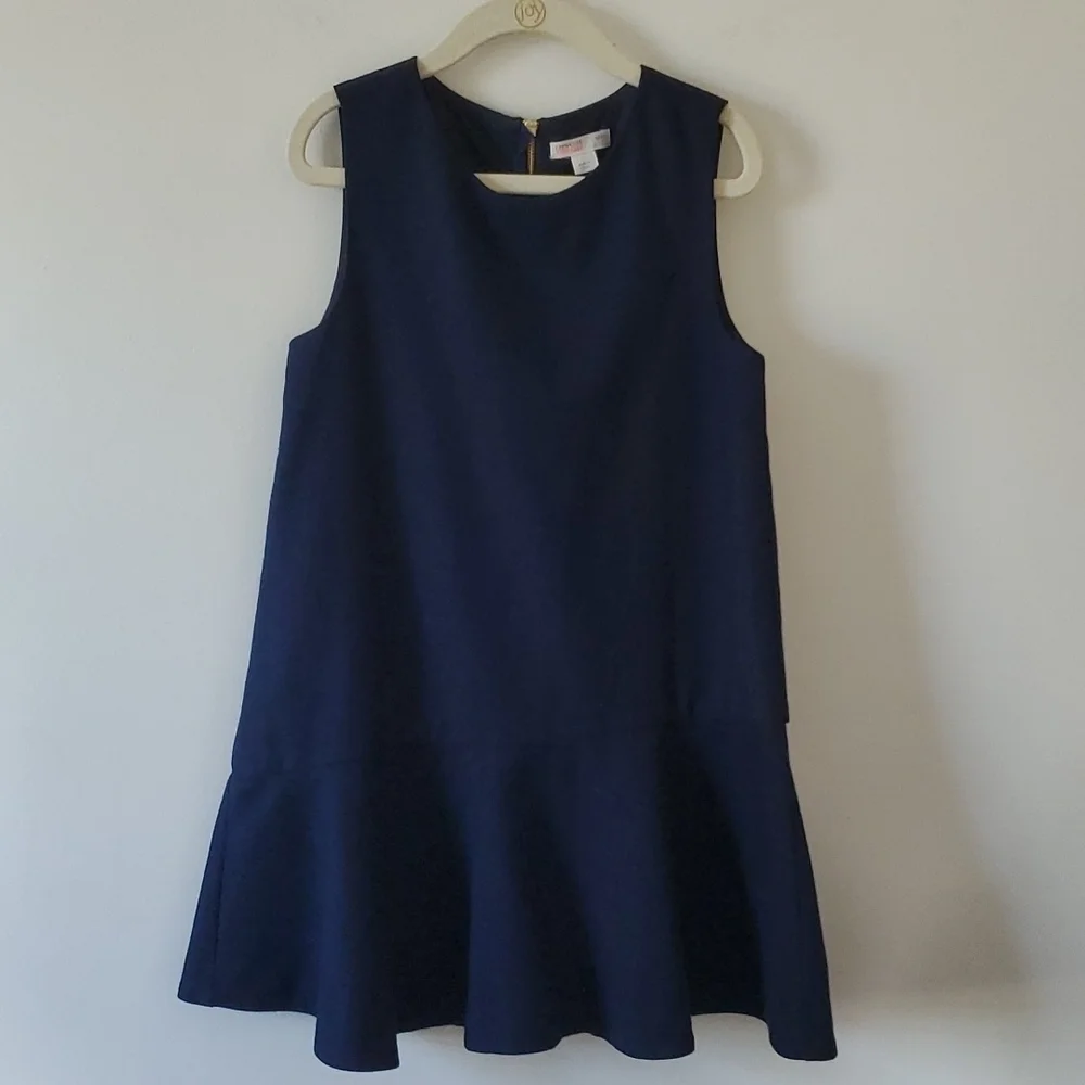 Crewcuts Navy Blue Ruffle Dress sz 6